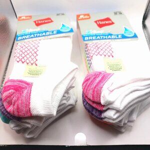 Hanes Women's Socks X Temp Breathable Socks 12   Pairs Size 5 To 9 New with Tags